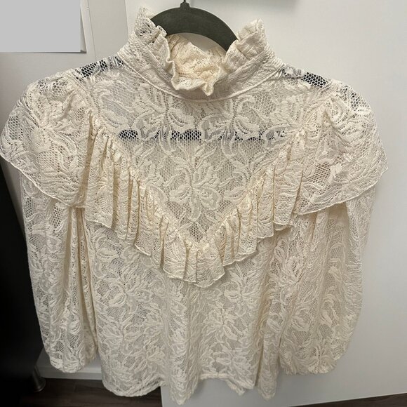 Horses Atelier - high-collar lace blouse (rare) - Picture 2 of 4